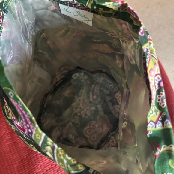 Vera Bradley Green Paisley Cosmetic Bag - Picture 3 of 4